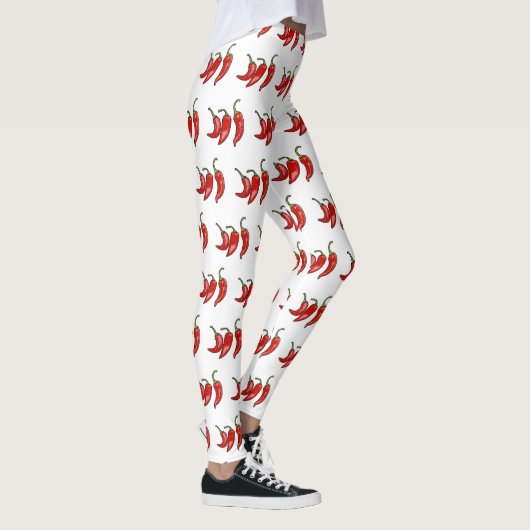 Chili-Cartoon-Abbildung Leggings (Rechts)
