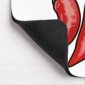 Chili-Cartoon-Abbildung Mousepad (Ecke)