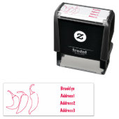 Chili-Cartoon-Abbildung Permastempel (Beispiel)