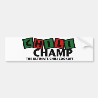 Chili-Champion Bumber Aufkleber Autoaufkleber