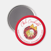 Chili Chili Suppenkeks Wettbewerb Abendessen Magnet (Vorderseite/Rückseite)
