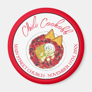 Chili Chili Suppenkeks Wettbewerb Abendessen Magnet