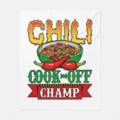 Chili Cook Off Champ Gewinner Fleecedecke (Vorderseite)