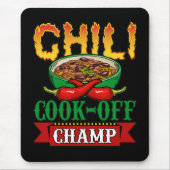 Chili Cook Off Champ Gewinner Mousepad (Vorne)