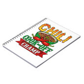 Chili Cook Off Champ Gewinner Notizblock (Linke Seite)