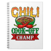 Chili Cook Off Champ Gewinner Notizblock (Vorderseite)