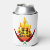 Chili Cook Off Champion Flame Design Dosenkühler (Kanne Vorderseite)
