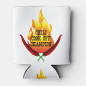 Chili Cook Off Champion Flame Design Dosenkühler (Vorderseite)