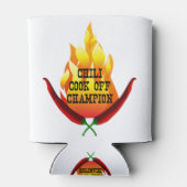 Chili Cook Off Champion Flame Design Dosenkühler (Rückseite)