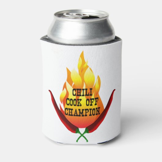 Chili Cook Off Champion Flame Design Dosenkühler (Kanne Rückseite)