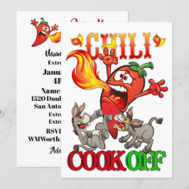 Chili Cook Off Einladung