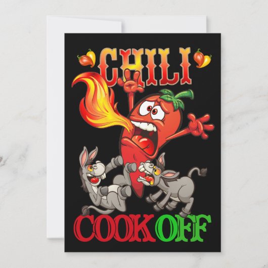 Chili Cook Off Einladung (Vorderseite)