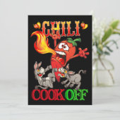 Chili Cook Off Einladung (Stehend Vorderseite)
