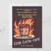 Chili Cook Off Fundraiser Einladung (Vorderseite)