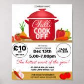 Chili Cook off Fundraiser Poster (Vorne)