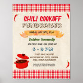 Chili Cook Off Fundraiser Vorlage Poster (Vorne)