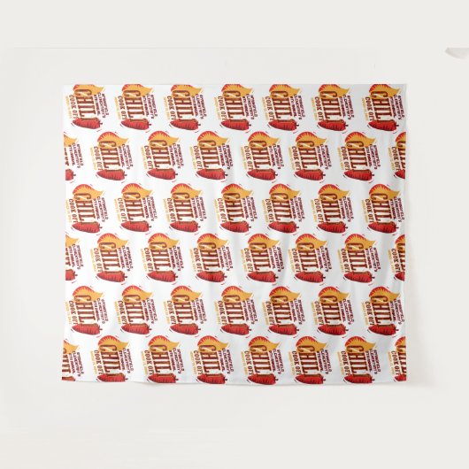 Chili Cook Off | GRILLEN Contest Step and Repeat Wandteppich (Vorderseite (Horizontal))