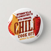 Chili Cook Off | GRILLEN Cookout Contest Button (Vorderseite)
