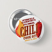 Chili Cook Off | GRILLEN Cookout Contest Button (Vorne & Hinten)