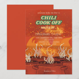 Chili Cook Off Party Invitation Einladung