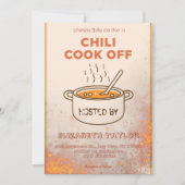 Chili Cook Off Party Invitation Einladung (Vorderseite)