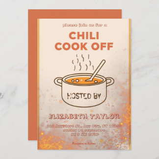 Chili Cook Off Party Invitation Einladung