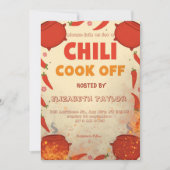 Chili Cook Off Party Invitation Einladung (Vorderseite)