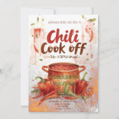Chili Cook Off Party Invitation Einladung (Vorderseite)