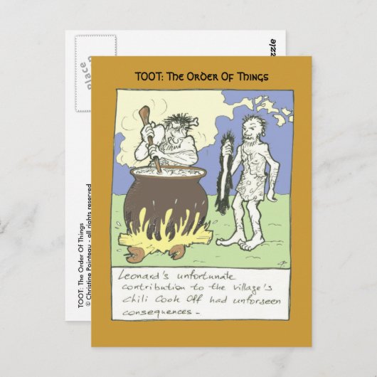 Chili Cook Off Postkarte (Vorne/Hinten)