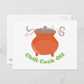 Chili Cook Off Postkarte (Vorne/Hinten)