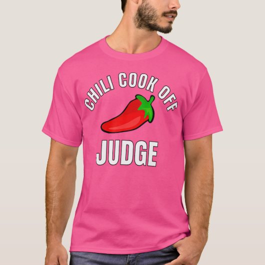 Chili Cook off Richter Shirt mit rotem Chili Peppe (Vorderseite)