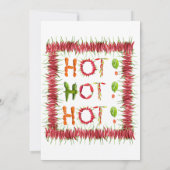 Chili Cook-Out - Chili Wettbewerb Gewürzige Red Pe Einladung (Rückseite)