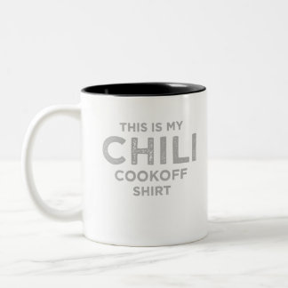 Chili-Cookie-Shirt Zweifarbige Tasse