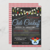 Chili Cookoff Einladung (Vorne/Hinten)