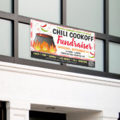 Chili-Cookoff-Fundraiser-Banner mit qr-Code Banner (Äußeres Gebäude)