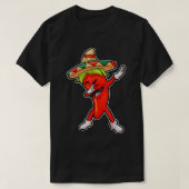 Chili Dabbing T Shirt Pepper Mexican Hot Jalapeno (Design vorne)