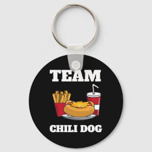 Chili Dog und Hot Dog Mann und Chili con Carne Ess Schlüsselanhänger
