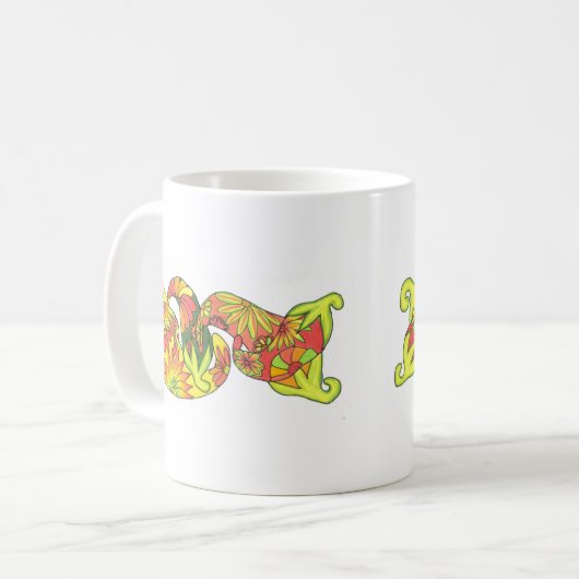 Chili-Durcheinander Kaffeetasse (Vorderseite Links)