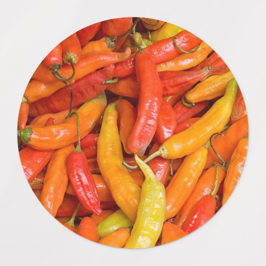 Chili Etiketten (Design 1)