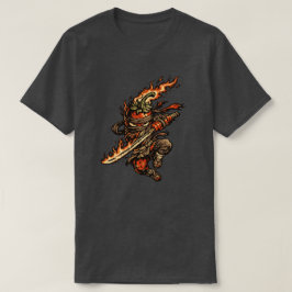Chili-Feuer-Ninja – Lustiger heißer Paprika-Kriege T-Shirt