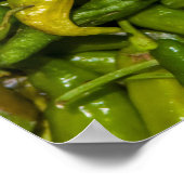 Chili für den Verkauf auf dem Markt Poster (Ecke)