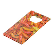 Chili Geldbeutel Flaschenöffner (Vorderseite Schrägansicht)