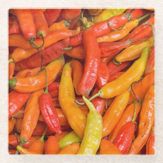 Chili Glasuntersetzer (Vorderseite)