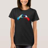 Chili Guatemala Flag Chilean Guatemalan Heart T-Shirt (Vorderseite)