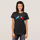 Chili Guatemala Flag Chilean Guatemalan Heart T-Shirt (Vorne ganz)