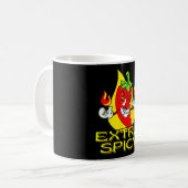 Chili-Hitzewelle - extra scharf Kaffeetasse (Vorderseite Links)
