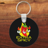 Chili Hitzewelle - extra scharf Schlüsselanhänger (Vorderseite)