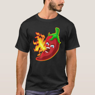 Chili Hot Pepper Breaof Fire Spicy Chillis Sau T-Shirt