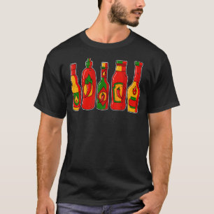 Chili Hot Sauce Latein Food scharfe mexikanische w T-Shirt