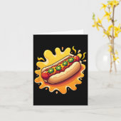 Chili Hund mit Jalepenos Design Karte (Gelbe Blume)